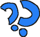 [icon: two blue question marks]